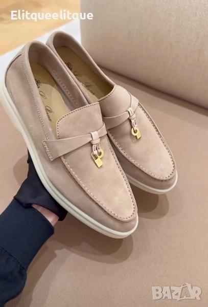 мокасини от естествен велур loro piana , снимка 1