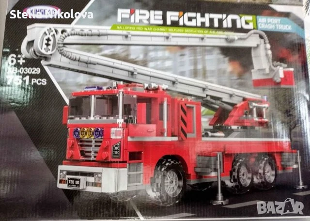 Конструктор с дребни части "Пожарна",751елемента, снимка 1