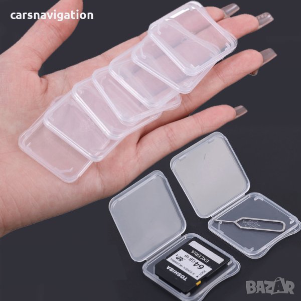 Пластмасови кутийки за SD карти SDHC microSD, снимка 1