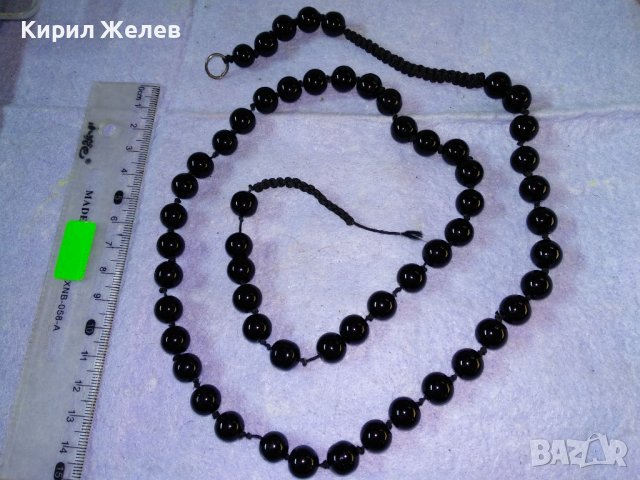 СТИЛНО ВЕЧЕРНО НЕЖНО КОЛИЕ ЦВЕТНО АРТ СТЪКЛО ХЕНД МЕЙД БИЖУ 34687