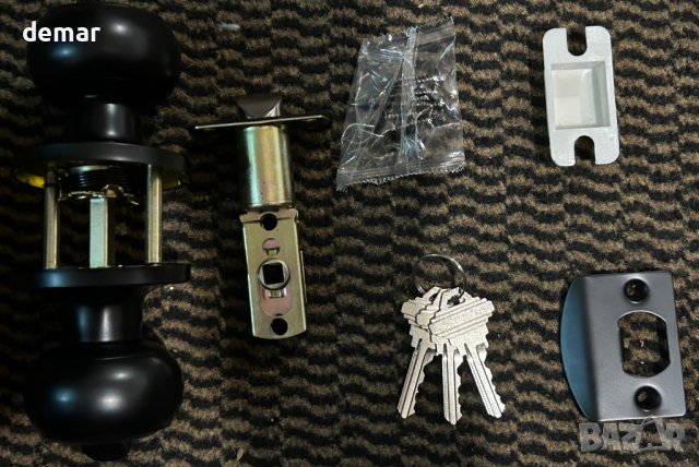 PinLin 5 броя кръгла дръжка за врата с ключалка за офис / входна врата, снимка 9 - Други стоки за дома - 44397432