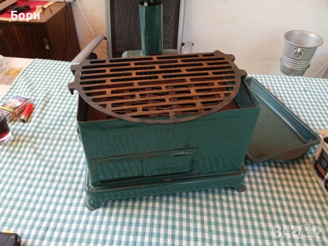 Стара малка емайлирана печка/скара, снимка 11 - Газови котлони - 41435580