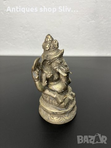 Тибетска метална фигура на Ганеша / Буда / будизъм. №5085, снимка 8 - Колекции - 44294465