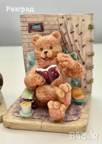 Чифт винтидж държачи за книги Teddy Tales, снимка 3 - Детски книжки - 53401409