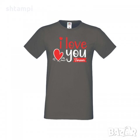 Мъжка тениска Свети Валентин I Love You Forever, снимка 6 - Тениски - 35713052