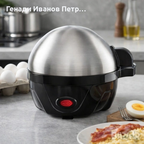 Яйцеварка Rosberg R51982C, 350W, За 7 яйца, Автоматично изключване със сигнал, снимка 3 - Други - 53594617