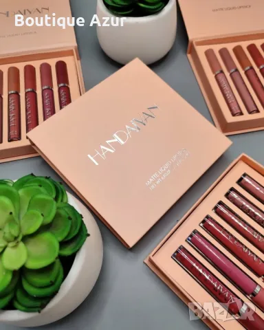 Комплект от 6 броя дълготрайни течни матови червила за устни Handaiyan
, снимка 3 - Козметика за лице - 50307274