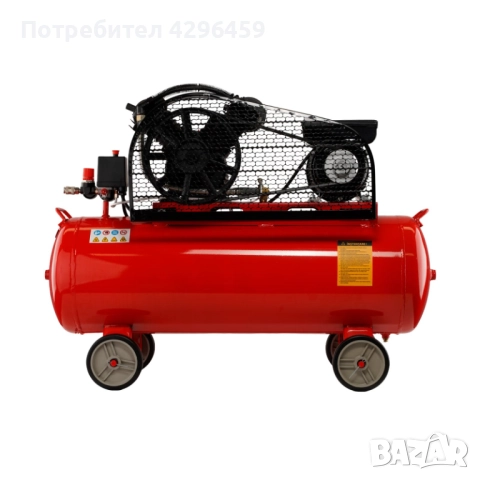 Компресор 100 л, 8 bar, 330 л/мин, 3 к.с. Elefant XY2065A-100, снимка 2 - Компресори - 48625517