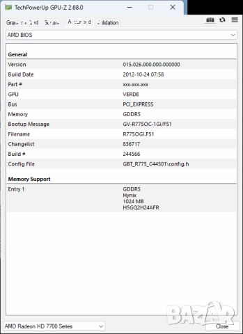 Видео карта AMD Radeon Gigabyte HD R7750 OC 1024MB GDDR5 128bit PCI-E, снимка 12 - Видеокарти - 51777037