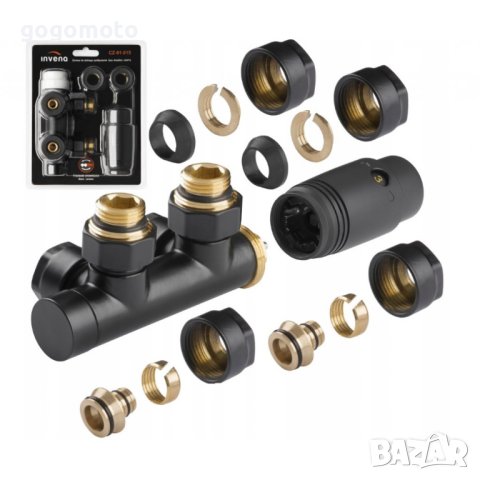 Термостатен радиаторен вентил за двутръбна инсталация 50мм с термоглава, ъглов с адаптор за ф16х2мм, снимка 5 - Други стоки за дома - 44148011