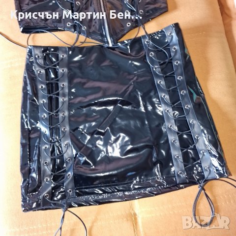 Латексов Комплект.м.л, снимка 9 - Корсети, бюстиета, топове - 44100677