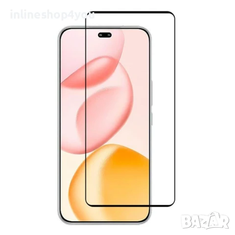 5D Извит Стъклен Протектор за Дисплей за Honor 400 Pro, снимка 2 - Фолия, протектори - 51239844