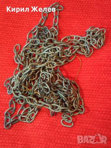 СТАРИННИ СТОМАНЕНИ СИНДЖИРЧЕТА ВЕРИЖКИ РЪЧНА РЯДКА РЕТРО ПЛЕТКА 30145, снимка 13 - Антикварни и старинни предмети - 37851490