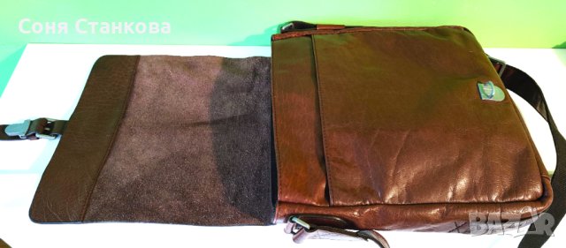 STRELLSON - Мъжки чанти за през рамо - естествена кожа, снимка 4 - Чанти - 42115030