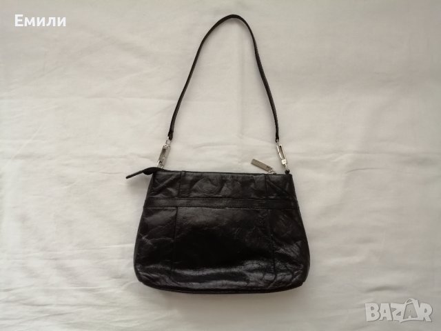 Подарък при поръчка над 25 лв - belsac дамска кожена чанта за рамо в черен цвят, снимка 10 - Чанти - 44340663