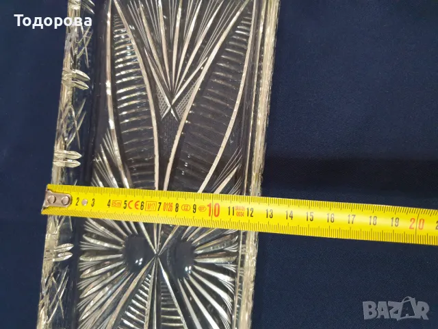 Кристален поднос -плато, снимка 5 - Сервизи - 47323190