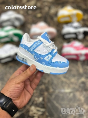 Детски маратонки Louis Vuitton-бяло и синьо/BR163p