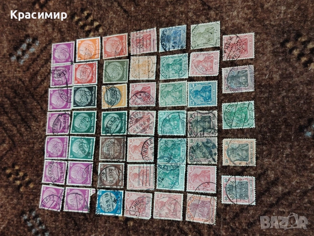 Винтидж ПОЩЕНСКИ марки DEUTSCHES REICH, снимка 13 - Филателия - 53023744