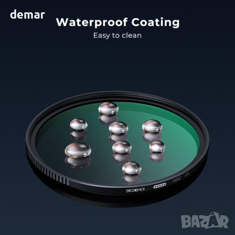 Beschoi 82 mm UV протекторен филтър, 32-слойно нано покритие, снимка 6 - Обективи и филтри - 42458874