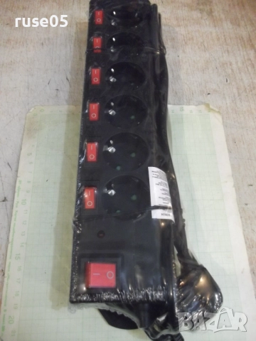 Удължител с разклонител с шест гнезда нов, снимка 6 - Разклонители и удължители - 52136780