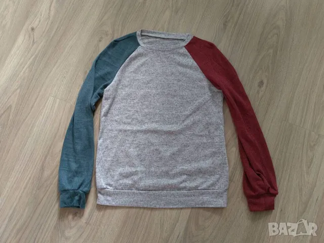 Блуза с цветни блокове, снимка 5 - Блузи с дълъг ръкав и пуловери - 50201167