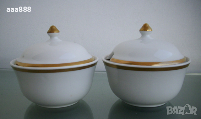 Чинии плато, солници, сосиери порцелан Бохемия, снимка 5 - Чинии - 36185959