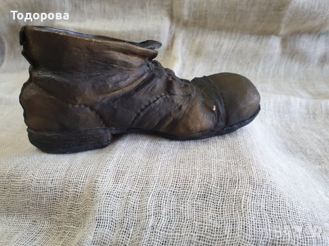 Старинна красива пластика на стара обувка, снимка 4 - Статуетки - 41763644