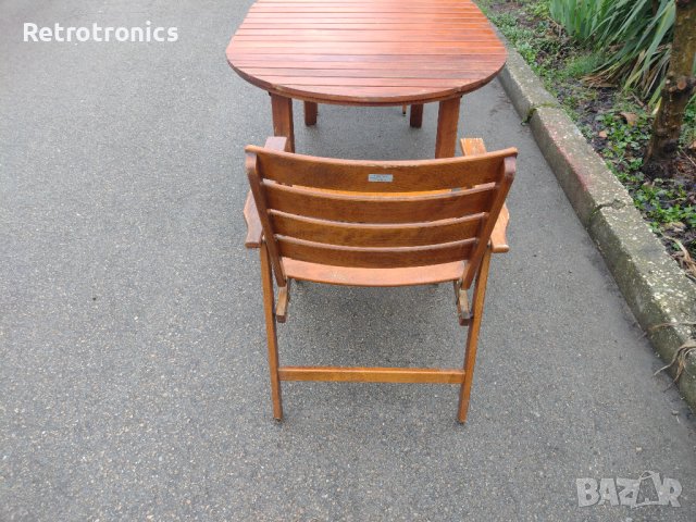 Сгъваема градинска маса и столове, снимка 6 - Градински мебели, декорация  - 40116743