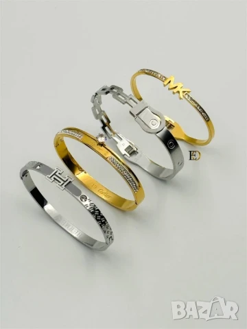 гривна от стомана 
не променя цвета си
висок клас
christian dior louis vuitton hermes cartier , снимка 9 - Гривни - 50970282