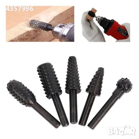 Комплект фрези за дърво - PA1287 - 5 бр. / к-т