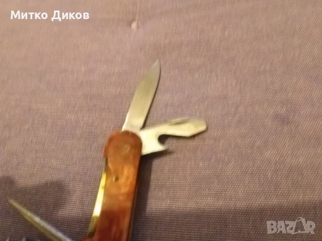 Ножче  Сърп и чук Велико Търново 6 части седеф без луфт, снимка 9 - Ножове - 50258348