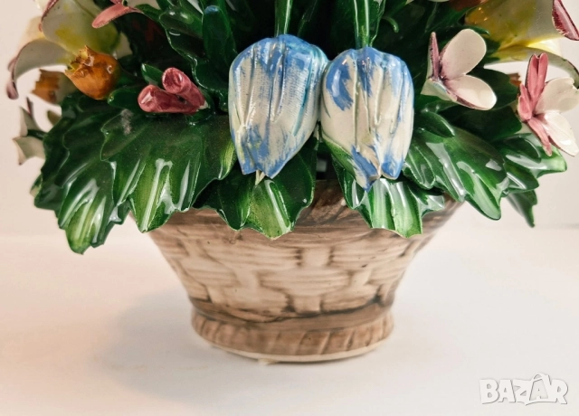 Порцеланово цвете - Capodimonte, снимка 5 - Декорация за дома - 52068867