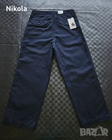 Дамски панталон Carhartt WIP Packard Highwater - Чисто нов с етикет / Размер W27, снимка 2 - Панталони - 55995501