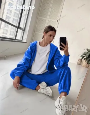 Дамски моден спортен комплект от две части за свободното време, 5цвята , снимка 11 - Комплекти - 47261072