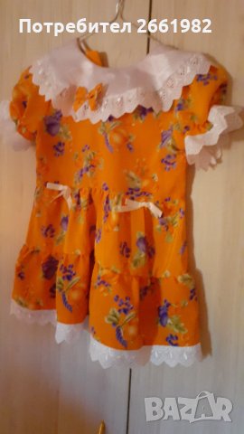 Прекрасна официална рокличка с дантела , снимка 3 - Бебешки рокли - 34052240