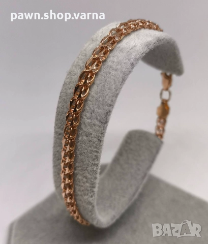 Елегантна златна гривна 585 проба, снимка 2 - Гривни - 51978002