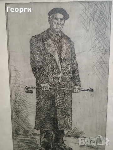 Картина офорт-42, снимка 2 - Антикварни и старинни предмети - 53768719