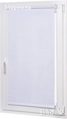 Бяла завеса на руло с механизъм , Amazon Basics Curtain, White, 76 x 150 cm ,, снимка 2 - Щори - 35982012