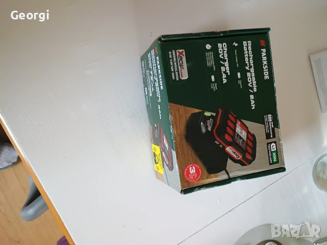 батерия 2А + зарядно parkside ползвана малко, снимка 2 - Други инструменти - 53613053