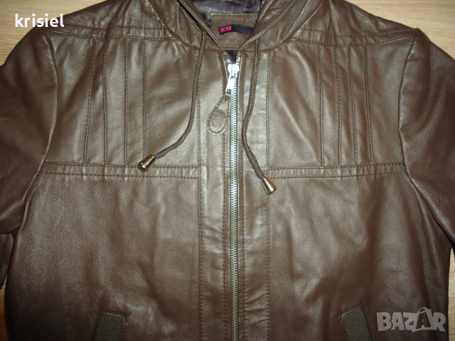 ЕСТЕСТВЕНА КОЖА СТРАХОТНО ЯКЕ--S номер, снимка 4 - Якета - 44680310