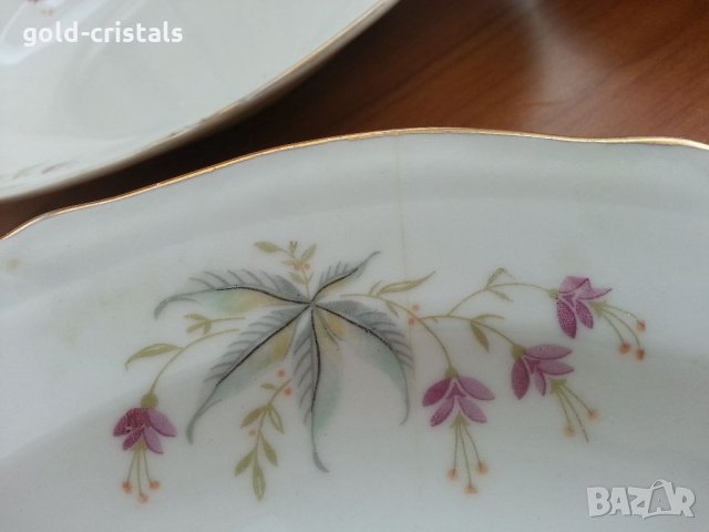 Стар български порцелан чинии плитки, снимка 10 - Антикварни и старинни предмети - 34112369