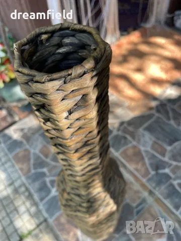Плетена ваза, около 70-80 cм височина, снимка 6 - Декорация за дома - 47842563