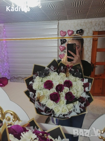 вечен букет от рози