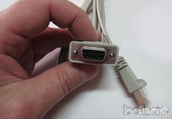 Cisco конзолен сериен кабел,кабел за рутер  RJ45-DB9 - 3 mетра.
