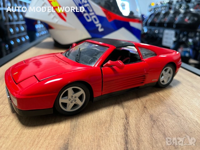 BBUARGO колекционерски модел FERRARI 348 TS 1989 г. 1:18 мащаб