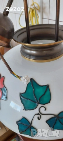 Лампа винтидж голяма, снимка 5 - Лампи за таван - 53562762