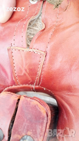 Винтидж табуретка-камилско седло, снимка 9 - Дивани и мека мебел - 53721644