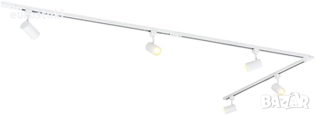 Qazqa – Модерна алуминиева светлина система с 5 точкови прожектора, 1 фаза. Подходяща за LED GU10, снимка 6 - Лампи за таван - 52031382