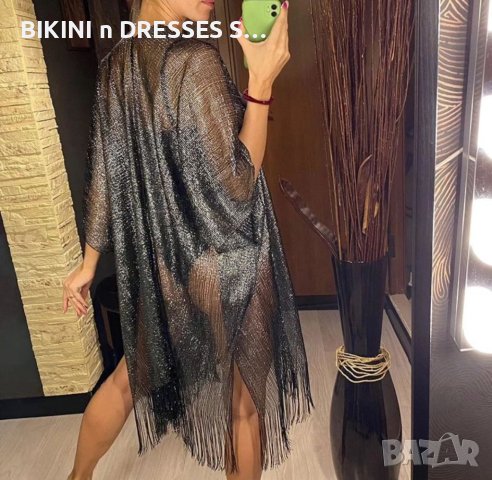 Черно парео туника за плаж излизане , снимка 8 - Туники - 37345990