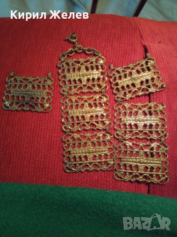 ЕЛЕМЕНТИ от СТАРИННА БРОНЗОВА ГРИВНА с ЖИВАЧНА ПОЗЛАТА СТАРО ГРАДСКО БИЖУ за РЕСТАВРАЦИЯ 4737, снимка 3 - Антикварни и старинни предмети - 32239487